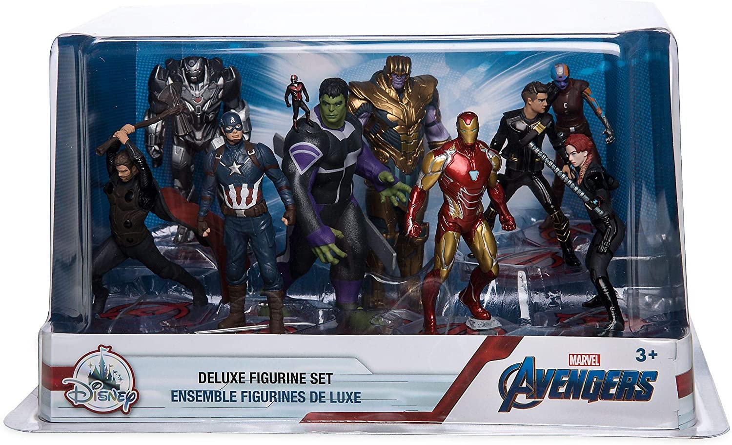 Avengers ของแท้ JP - Deluxe Figurine Set Disney [โมเดล Marvel] (9 ตัว)