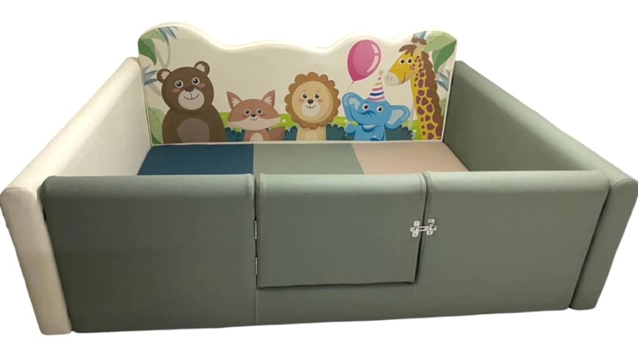 คอกเลี้ยงเด็กมืประตู, บ่อบอล, คอกกั้นเด็ก ,คอกกั้น, เบาะนุ่มนิ่ม หนัง soft play, indoor playground ของเล่นเสริมพัฒนาการ รับสั่งทำ บ่อบอล ห้องบอล ตามขนาด