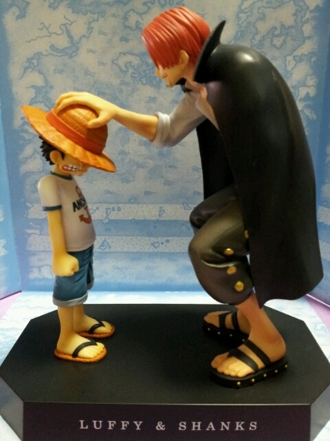 Luffy & Shanks ของแท้ JP แมวทอง - Ichiban Kuji Banpresto [โมเดลวันพีช] (2 ตัว)