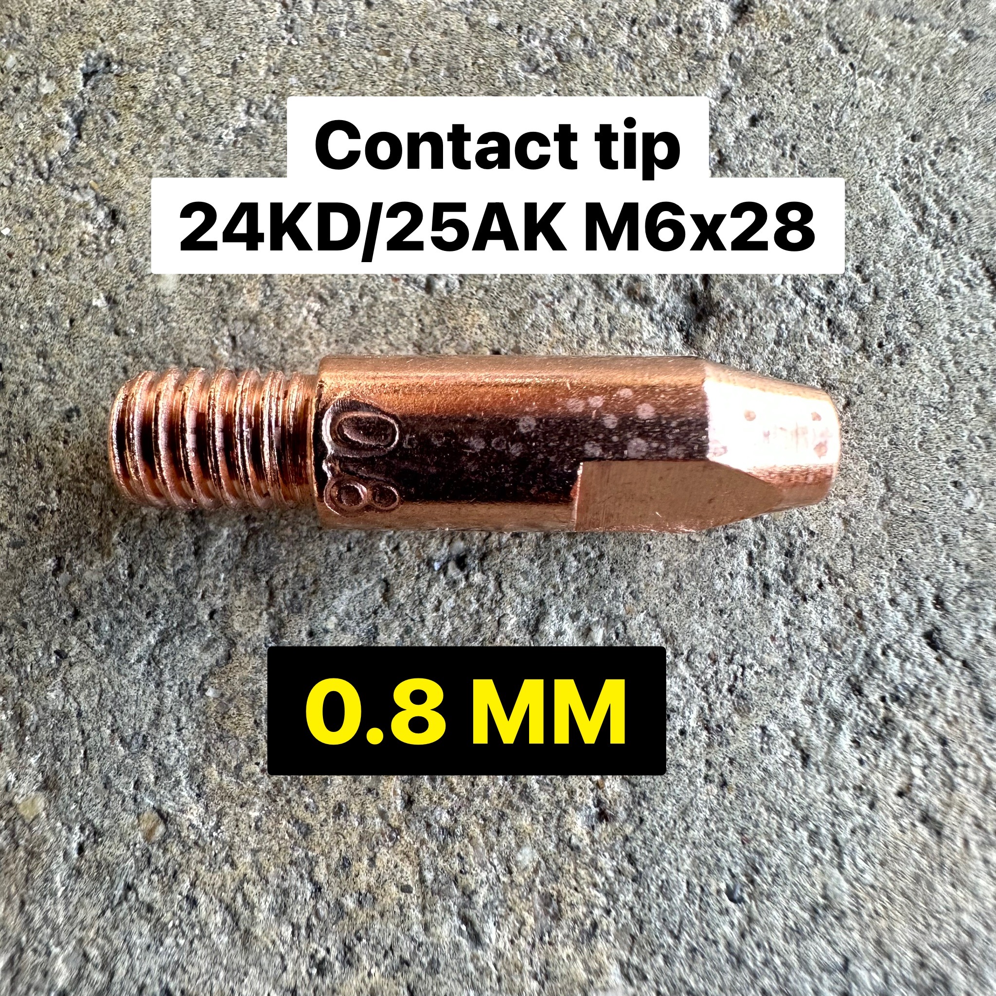 24KD คอนแทคทิป 0.8,1.2 M6x28
