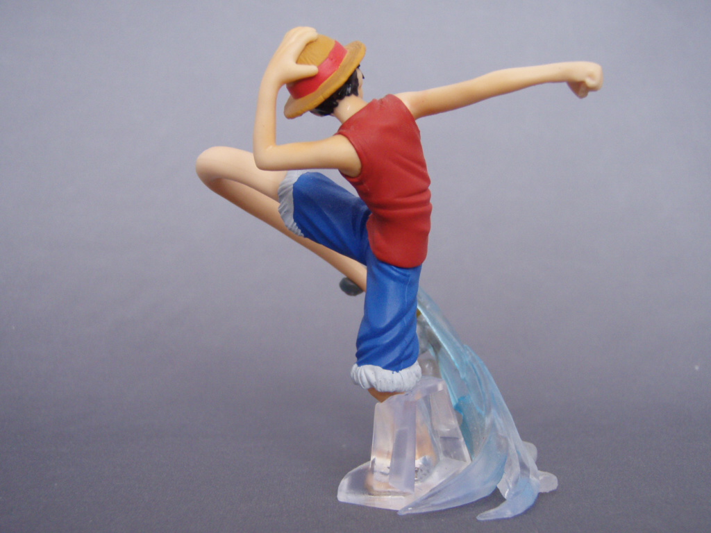 Luffy ของแท้ JP แมวทอง - Attack Motions Bandai [โมเดลวันพีช]