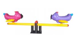 ไม้กระดกเครื่องบิน2สี 2ที่นั่ง เครื่องเล่นสนามอนุบาล คานกระดก เครื่องเล่นสนาม สินค้าพร้อมส่งในไทย คุรุภัณฑ์สนามเด็กเล่นเด็กปฐมวัย