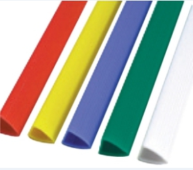 สันรูดพลาสติก 7มม. A4 คละสี (12อัน/ห่อ)