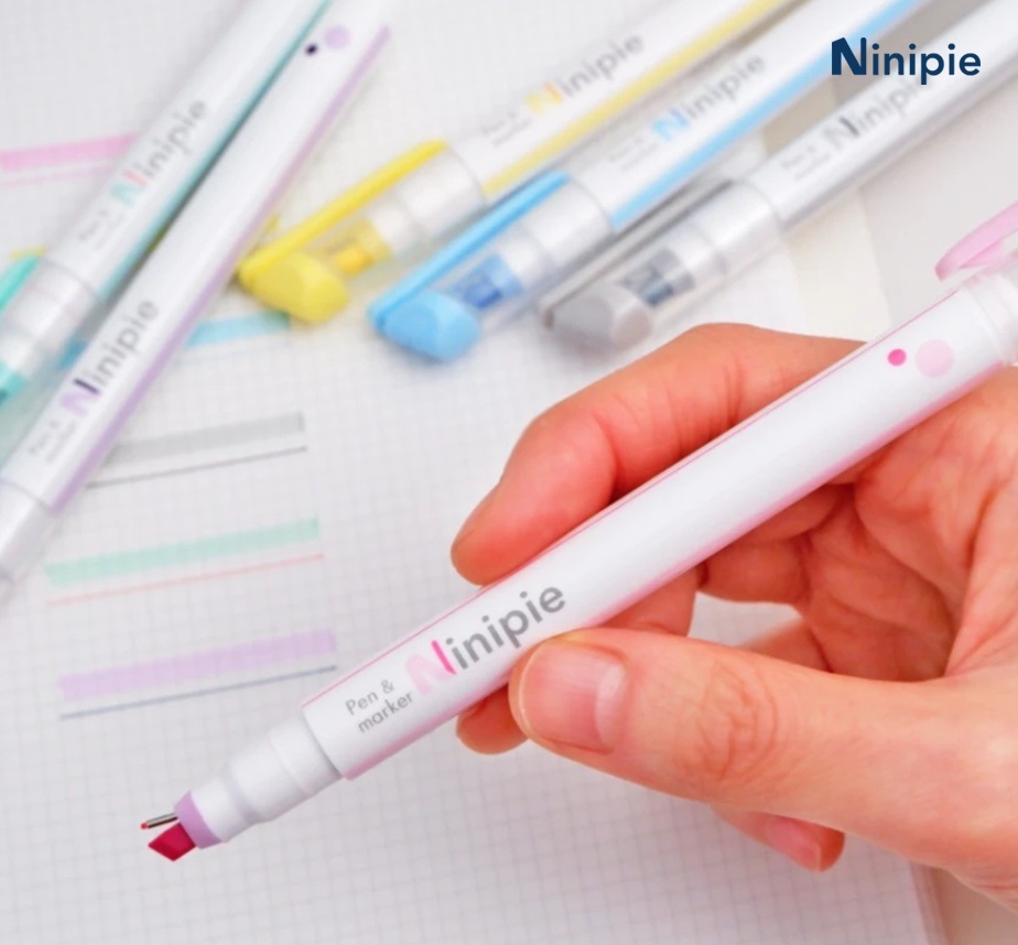 SUN-STAR ปากกา S4539583 Ninipie Pen And Marker Light Yellow