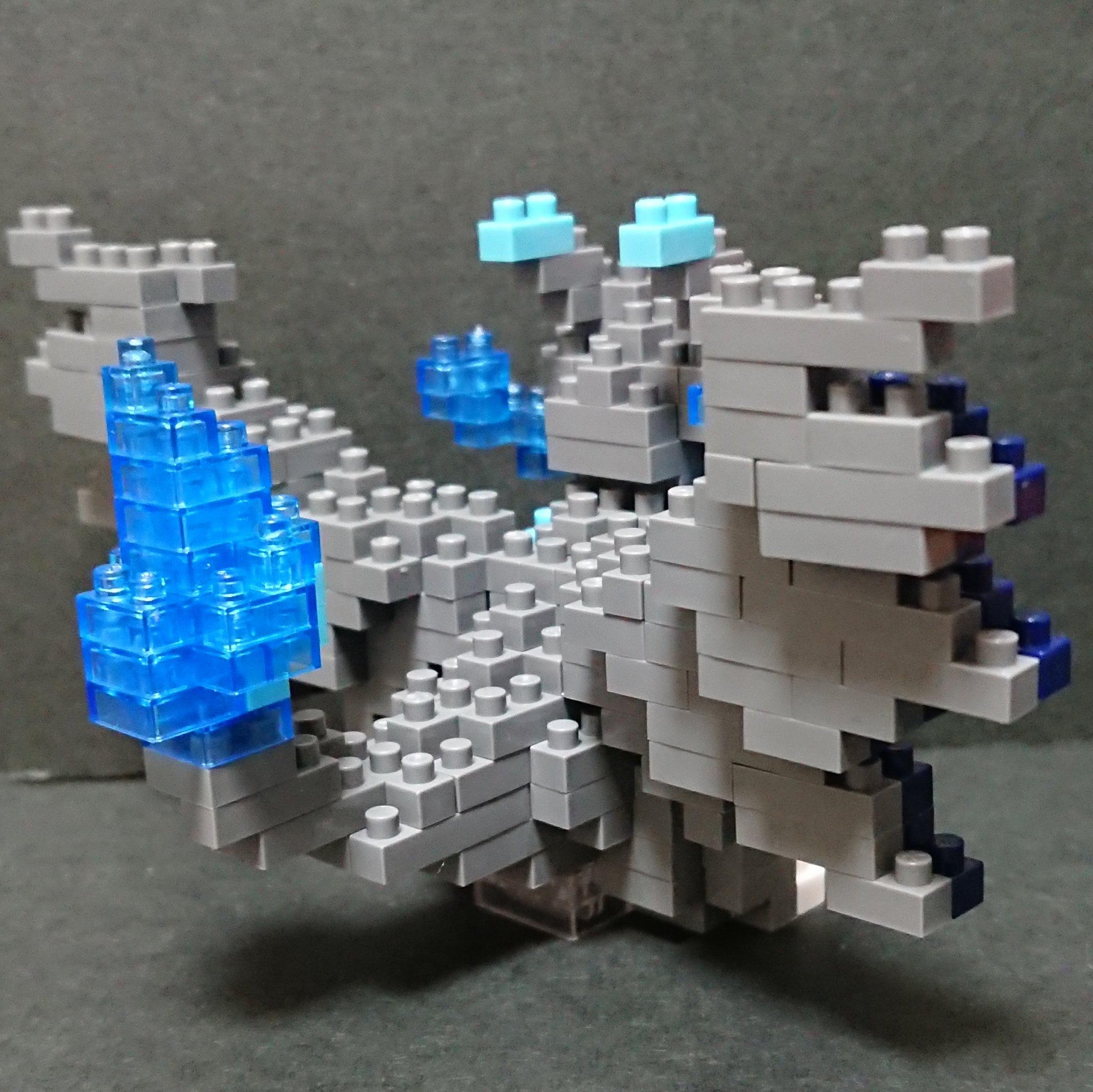 Mega Charizard X (แบบประกอบ) ของแท้ JP - Nanoblock Kawada [เลโก้โปเกมอน]