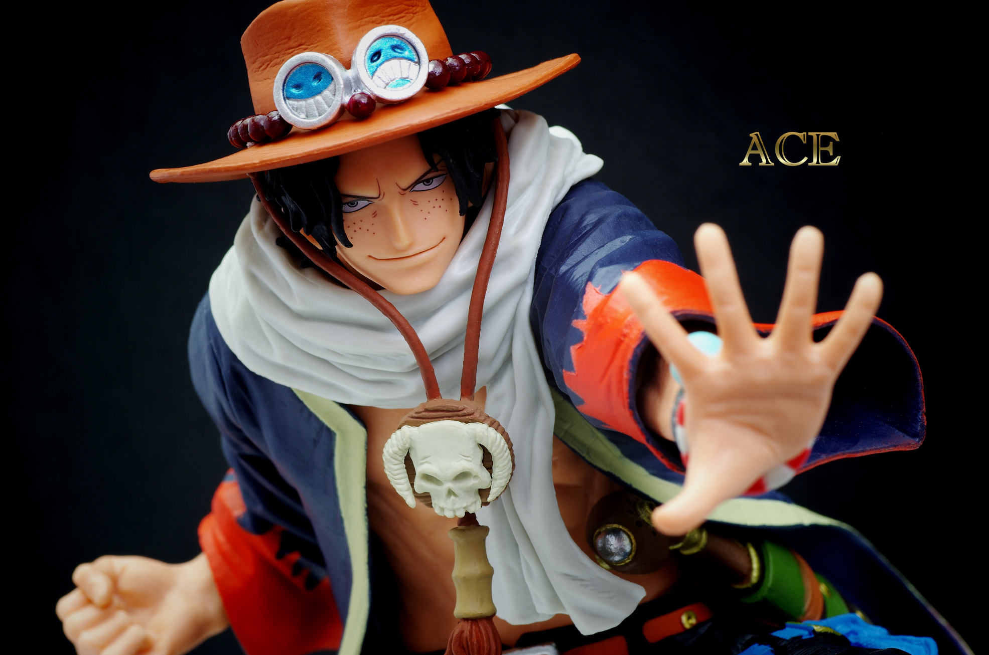 Ace ของแท้ JP แมวทอง - King of Artist Banpresto [โมเดลวันพีช]