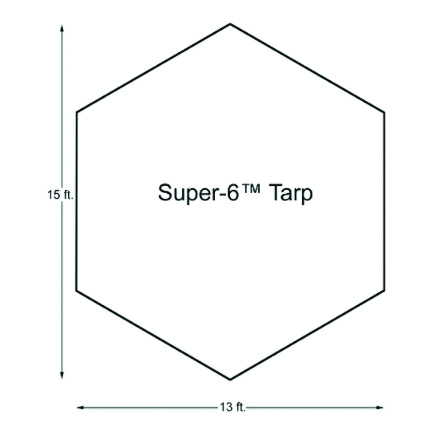 Kodiak Super-6™ Tarp with Pole Set