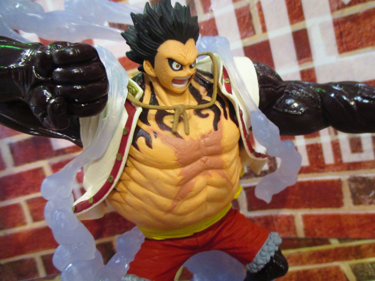 Luffy Gear 4 ของแท้ JP แมวทอง - King of Artist Banpresto [โมเดลวันพีช]