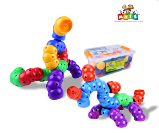 ตัวต่อยืดหยุ่นสีสดใส ตัวต่อ , ส่งเสริมการเรียนรู้ ,ของเล่นเสริมพัฒนาการ,ของเล่น , สื่อการสอน ,เสริมจินตนาการ