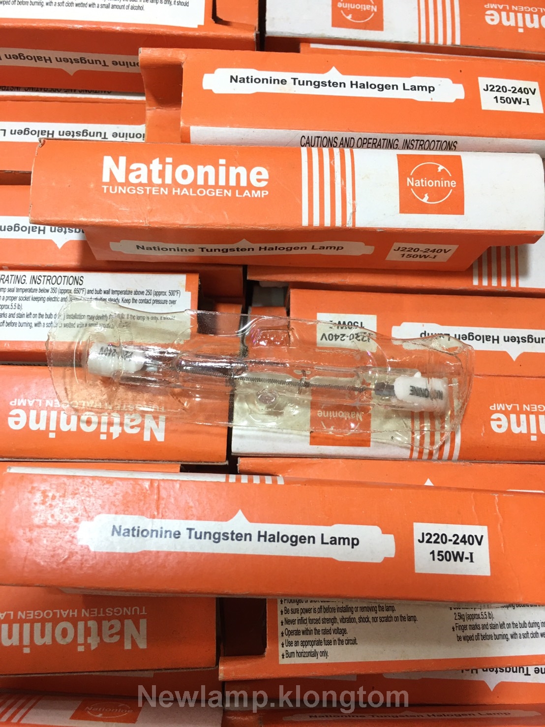 หลอดฮาโลเจน(Halogen) 150W ยี่ห้อ เนชั่นไนน์ (Nationine)