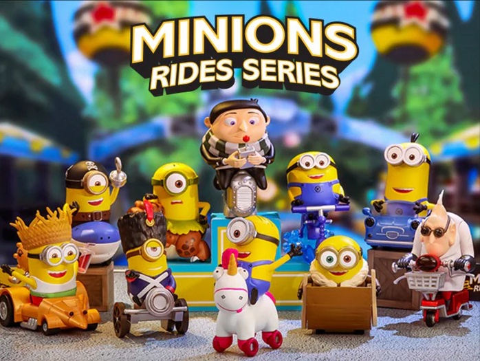 Minions Rides Series - 100% - ของแท้ - Pop Mart [โมเดลมินเนี่ยน] (สินค้าพร้อมส่ง) สำเนา