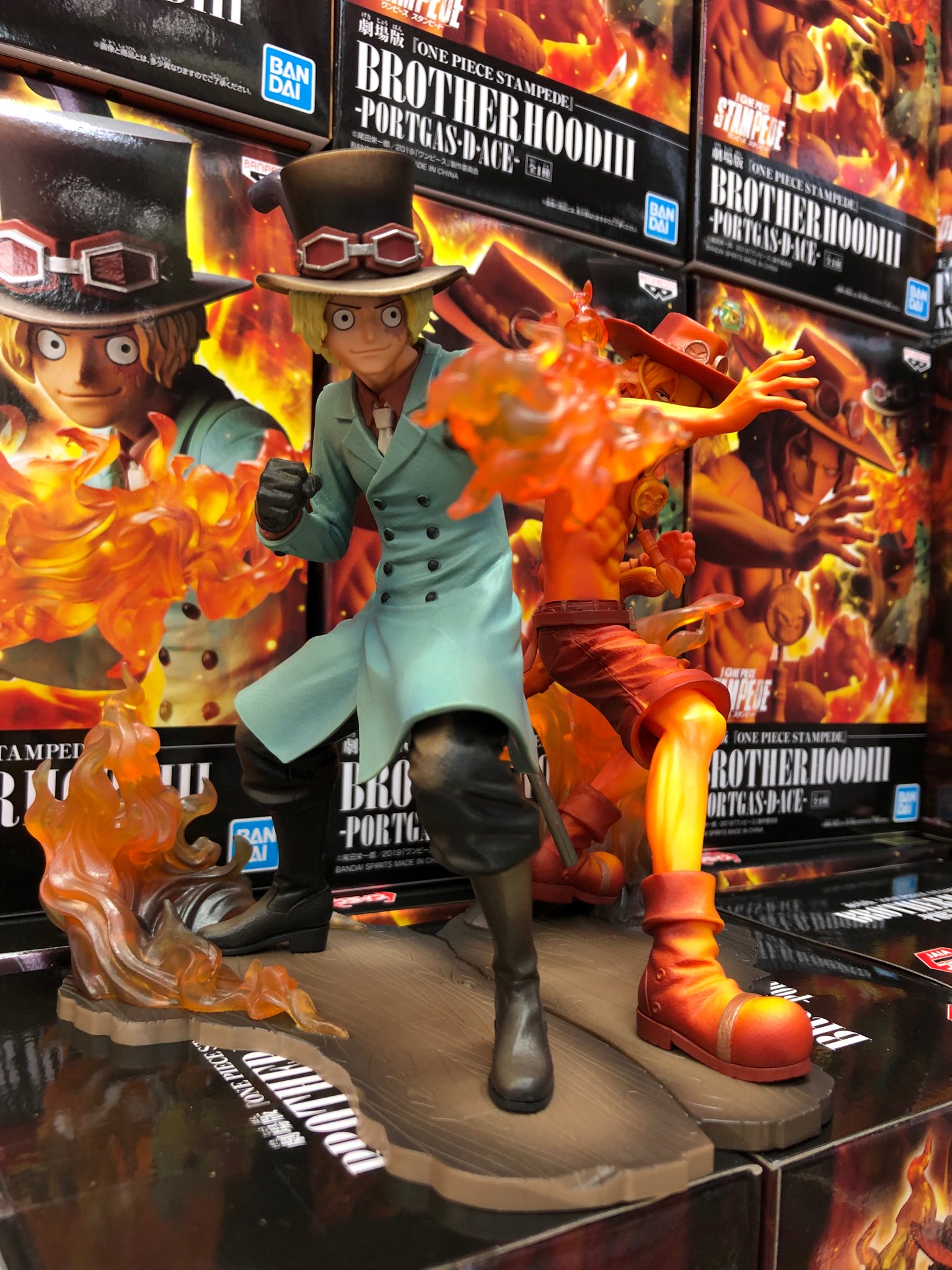 Brotherhood Stampede Set ของแท้ JP แมวทอง - Banpresto [โมเดลวันพีช] (2 ตัว)