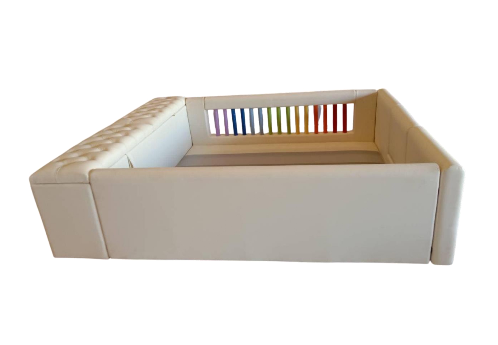 คอกกั้น มีช่องเก็บของ ชุดA, คอกกั้นเด็ก,เตียงเด็ก,เบาะหนังนุ่มนิ่ม softplay, indoor playground kidszone ,สวนสนุกในร่ม ,รับสั่งทำบ่อบอล เตียงเด็กตามขนาด ขนาด 5-6x6.5 ฟุต