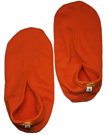 ถุงเท้า ผ้าฟรีซ01 สีส้มทอง(เลือกไซส์)