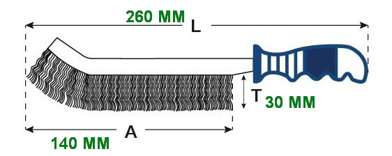 แปรงลวดเหล็กด้ามน้ำเงิน SUMO