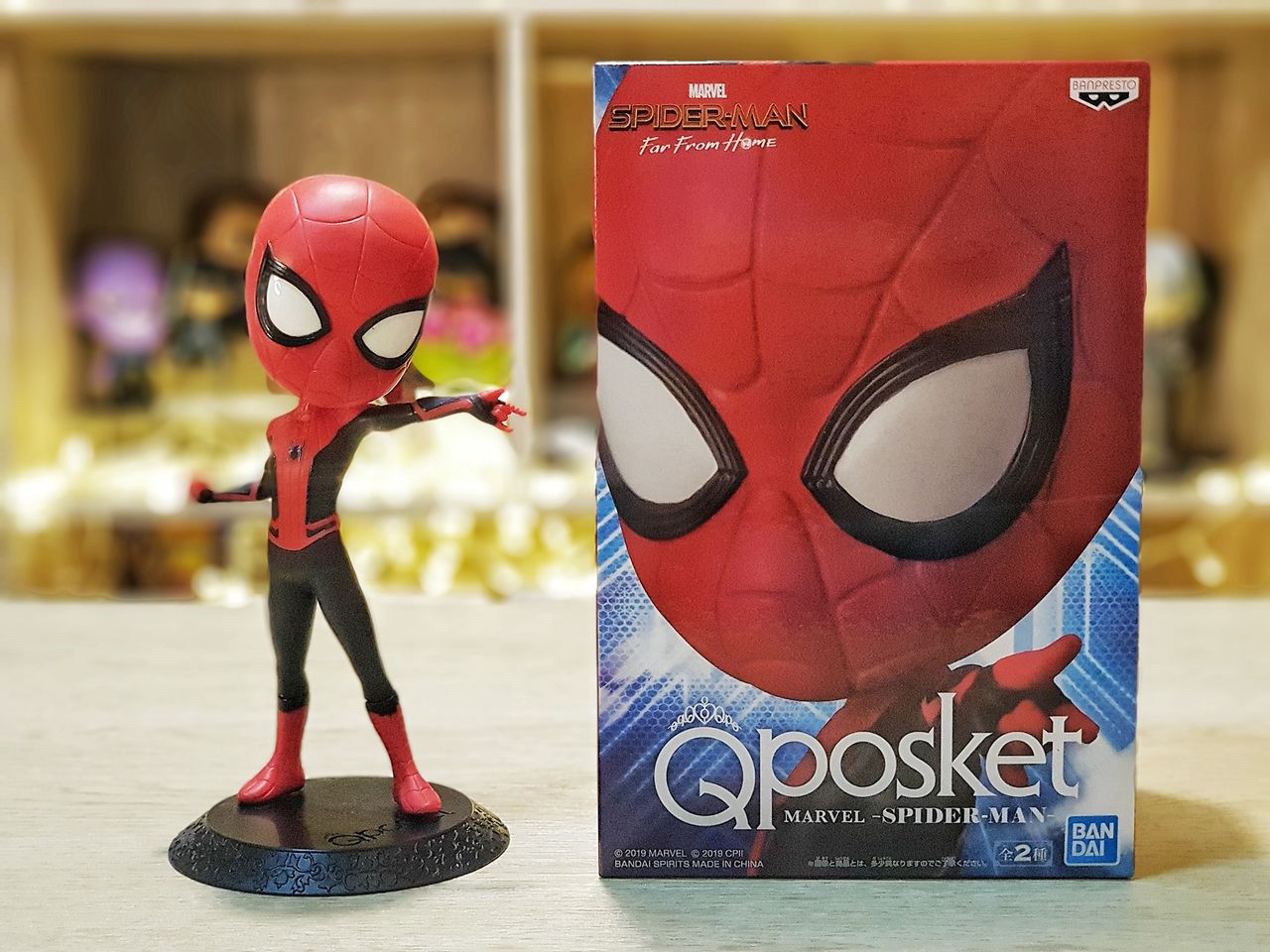 Spider Man ของแท้ JP - Q Posket Banpresto [โมเดล Marvel]