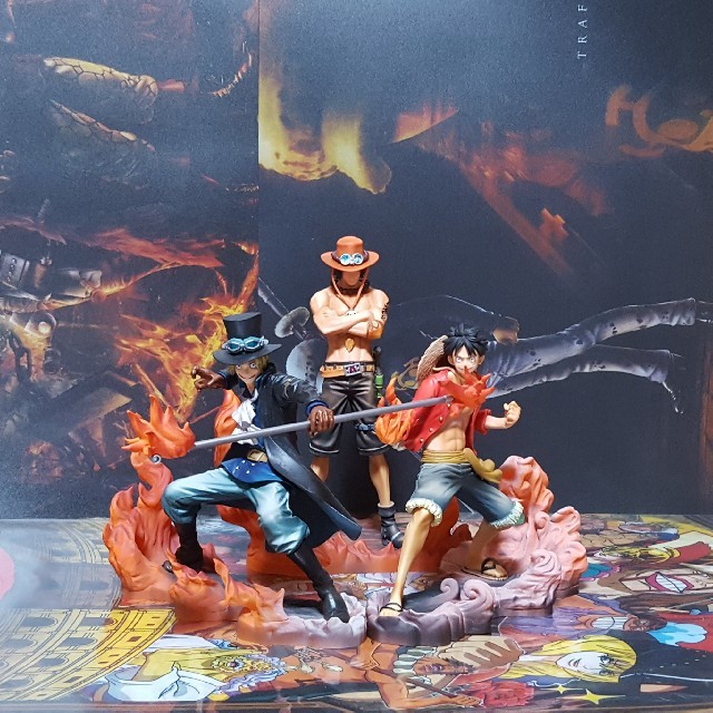 Brotherhood Set ของแท้ JP แมวทอง - Banpresto [โมเดลวันพีช] (3 ตัว)