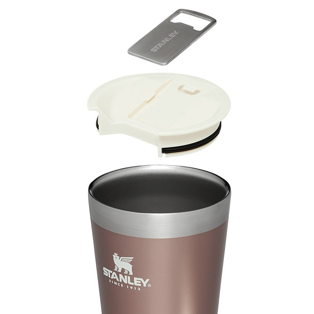 Classic Stay Chill Beer Pint 16Oz Rose Quartz Glow