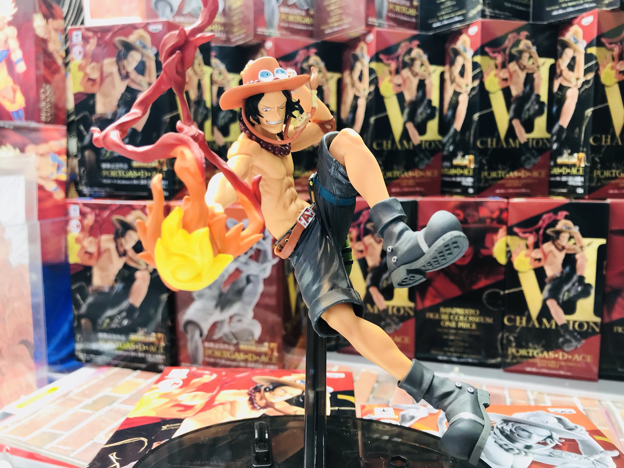 Marco & Ace ของแท้ JP แมวทอง - Scultures Banpresto [โมเดลวันพีช] (2 ตัว)