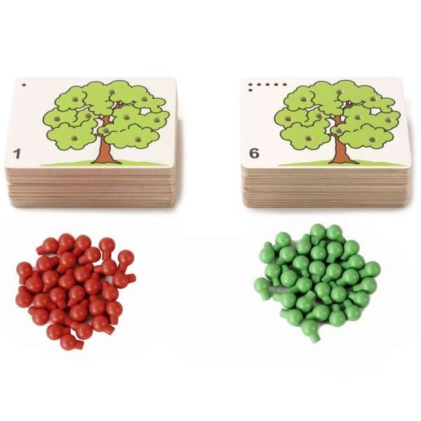 ชุดผลแอปเปิล กับการนับ สื่อการสอนอนุบาล,ปฐมวัย,ของเล่นเสริมพัฒนาการ, ของเล่นเสริมทักษะ