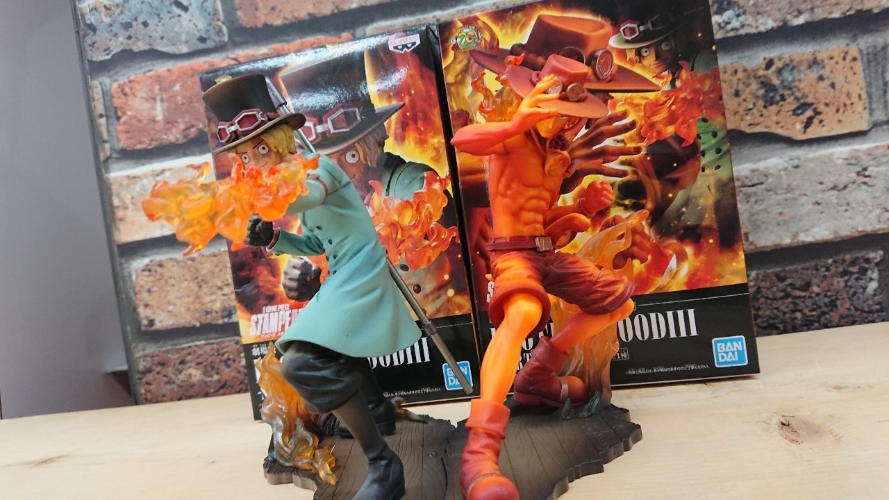 Brotherhood Stampede Set ของแท้ JP แมวทอง - Banpresto [โมเดลวันพีช] (2 ตัว)