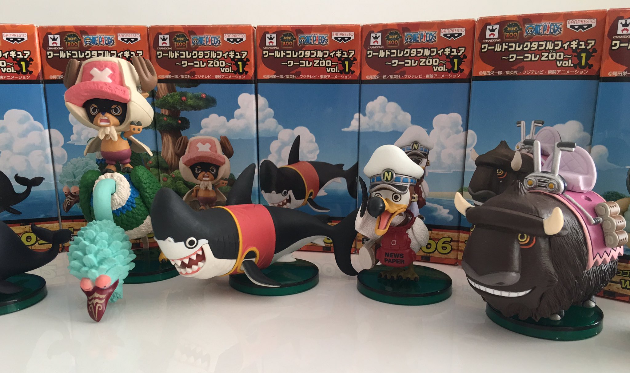 Zoo Set ของแท้ JP แมวทอง - WCF Banpresto [โมเดลวันพีช] (8 ตัว)