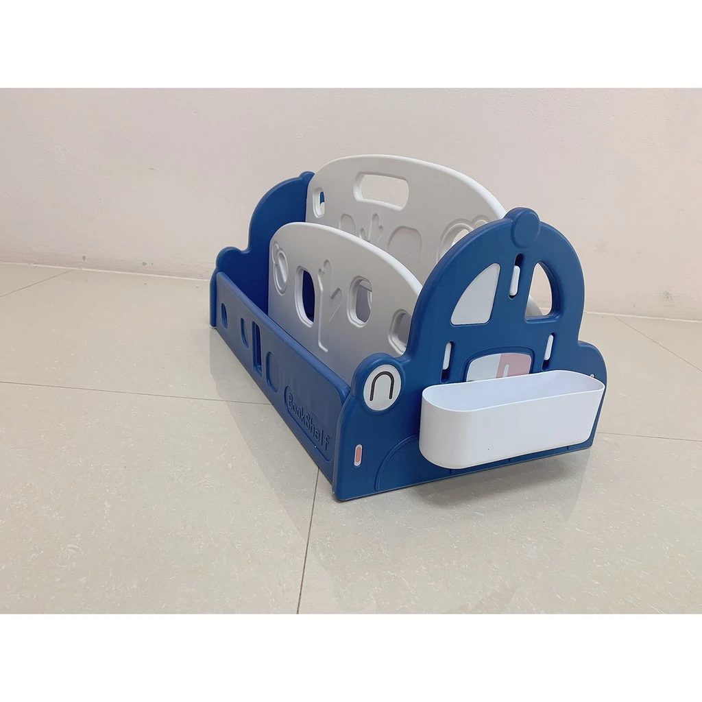 ตะกร้าหนังสือรถยนต์,ชั้นวางหนังสือ2ชั้น,เฟอร์นิเจอร์เด็ก,ชั้นใส่หนังสือ ขนาด 34x66x72 ซม.