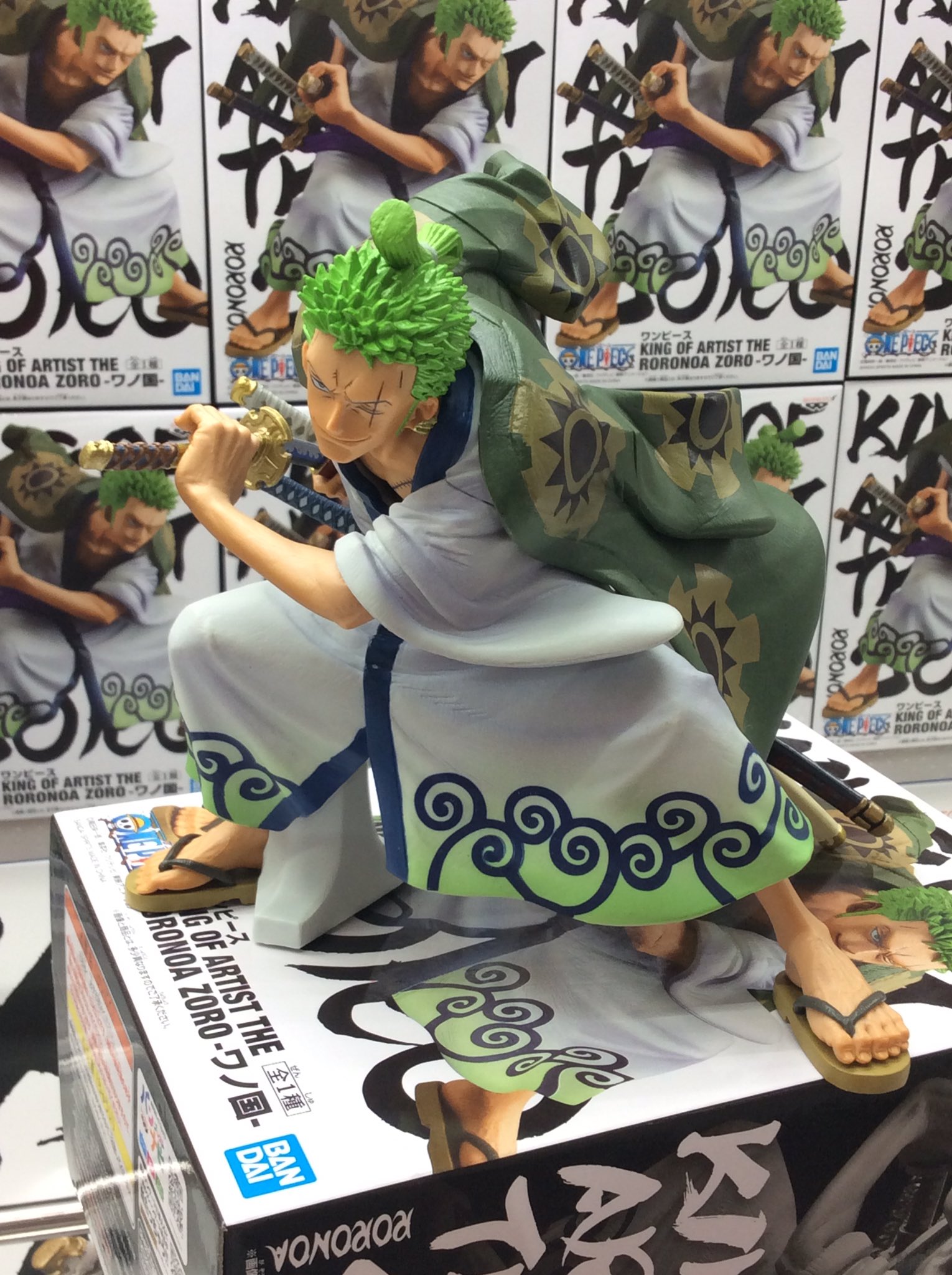 Zoro Wano ของแท้ JP แมวทอง - King of Artist Banpresto [โมเดลวันพีช]