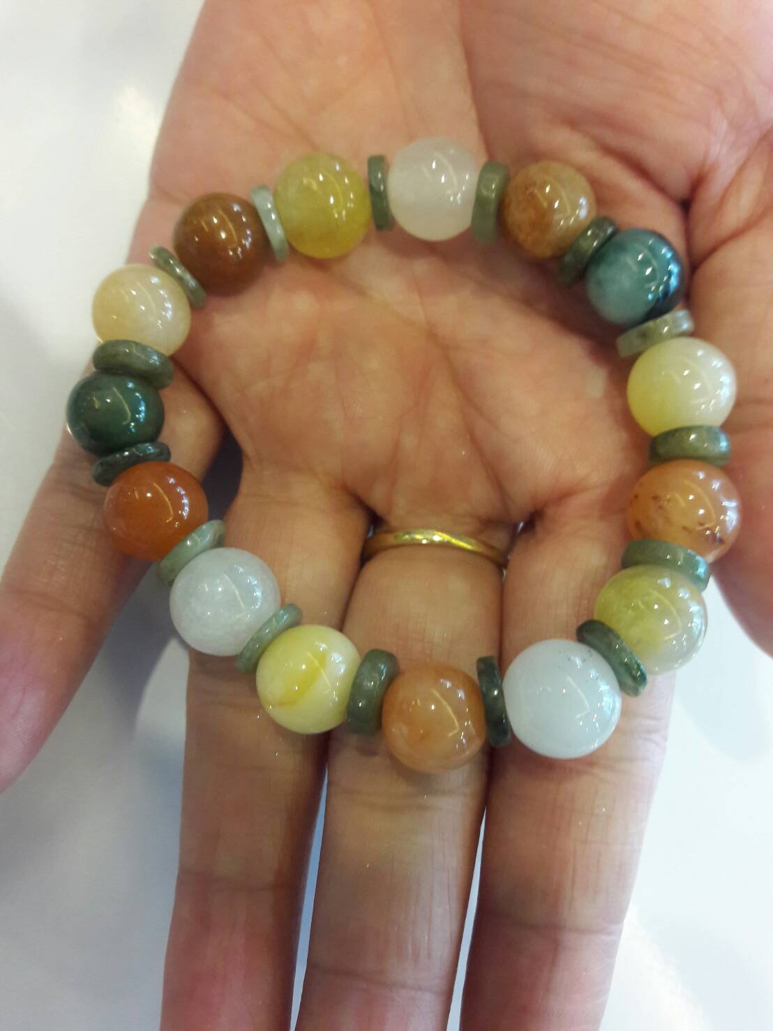 หยกรวมสี 8 mm