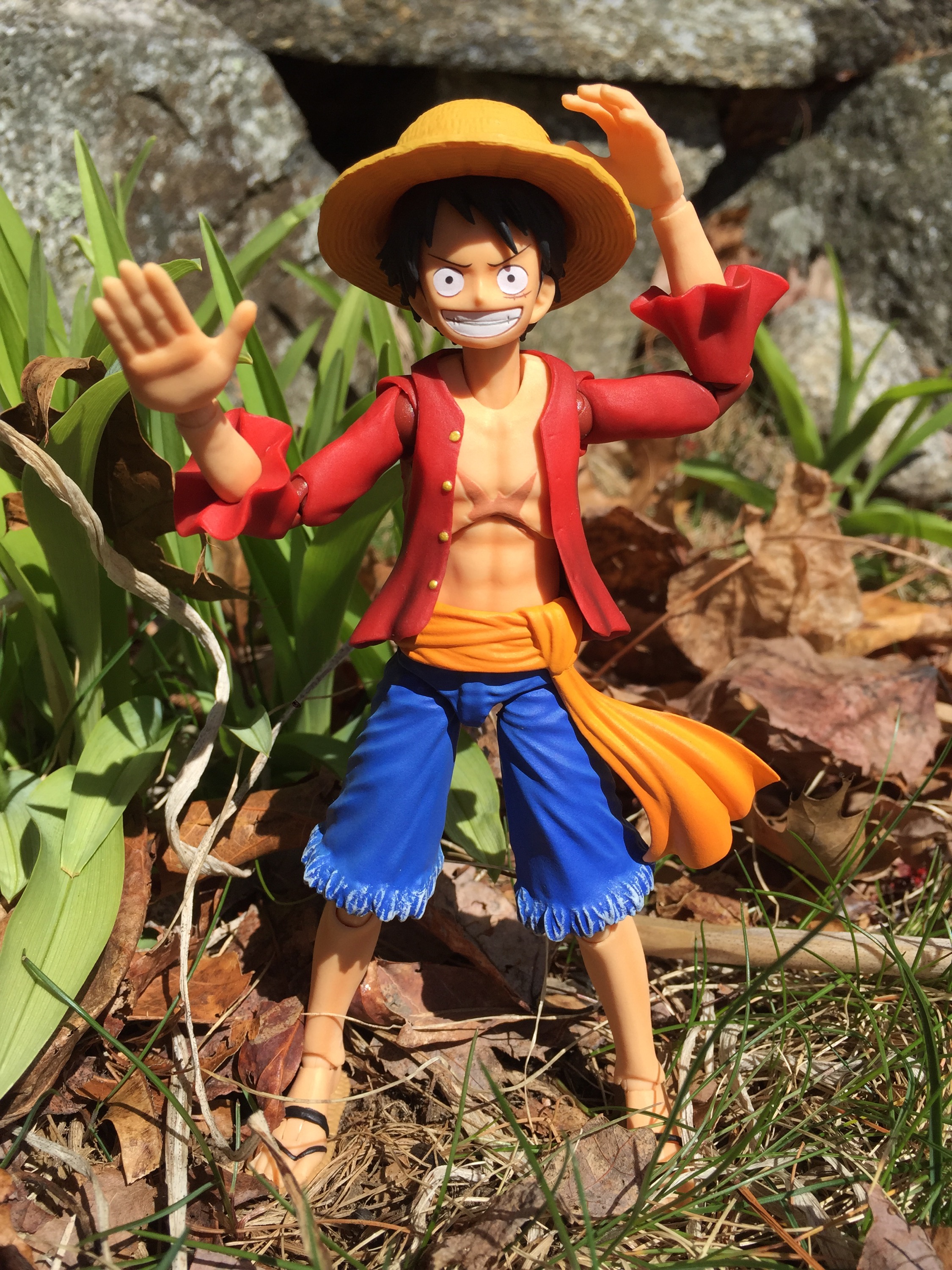 Luffy (ขยับได้) ของแท้ JP แมวทอง - Variable Action Heroes Megahouse [โมเดลวันพีช]