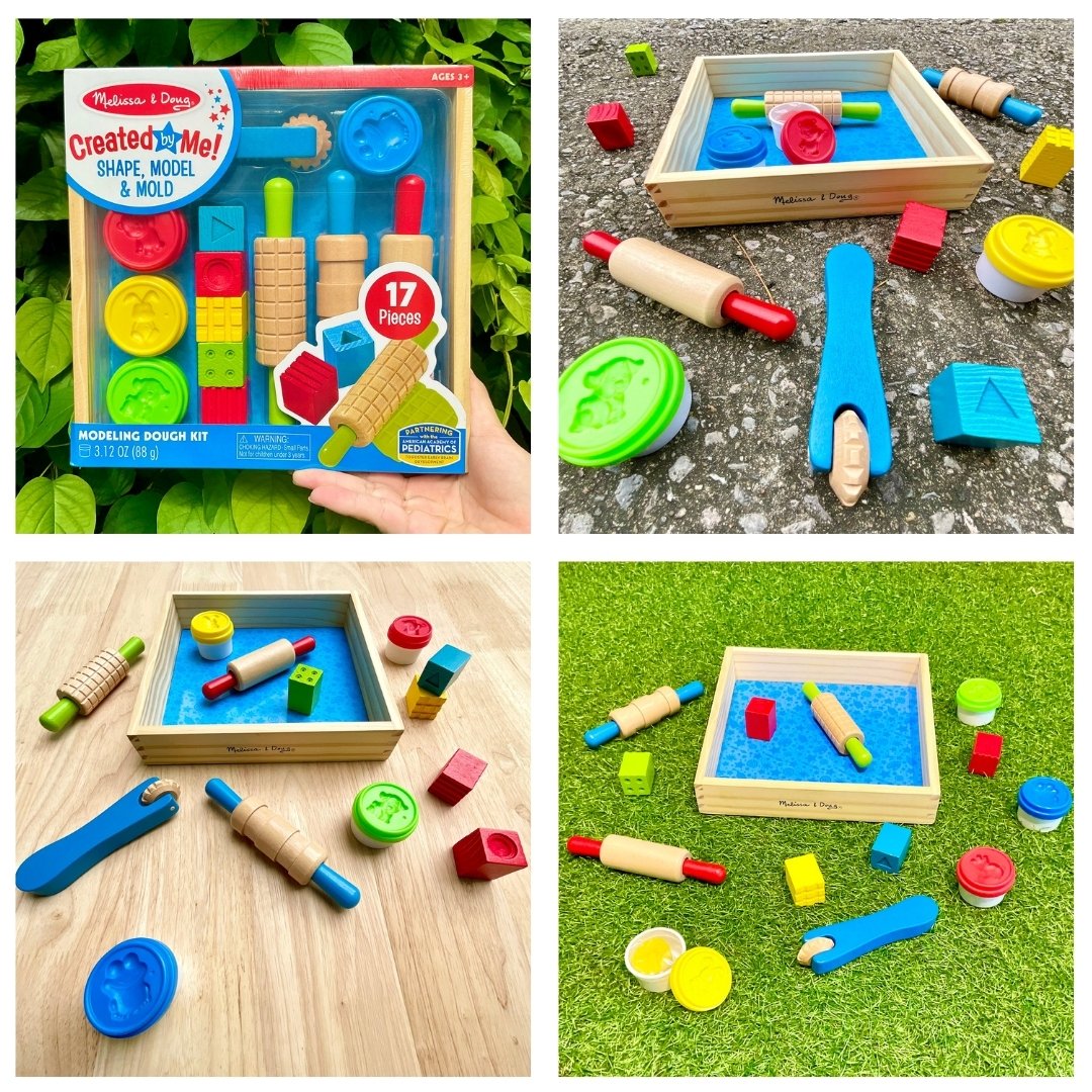 Shape, Model and Mold ชุดแป้งโดว์ ปั้น ตัด ประดิษฐ์ พร้อมอุปกรณ์ ของเล่นเสริมพัฒนาการเด็ก เสริมทักษะการเรียนรู้ สื่อการสอนอนุบาล พร้อมส่ง