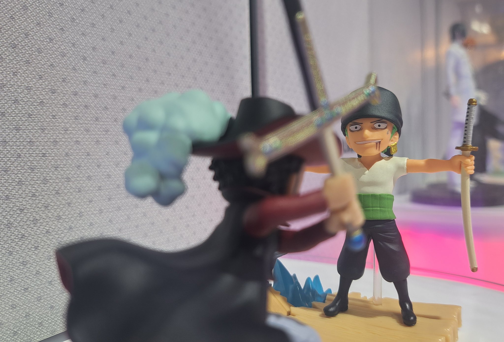 Zoro & Mihawk ของแท้ JP แมวทอง - WCF Banpresto [โมเดลวันพีช] (2 ตัว)