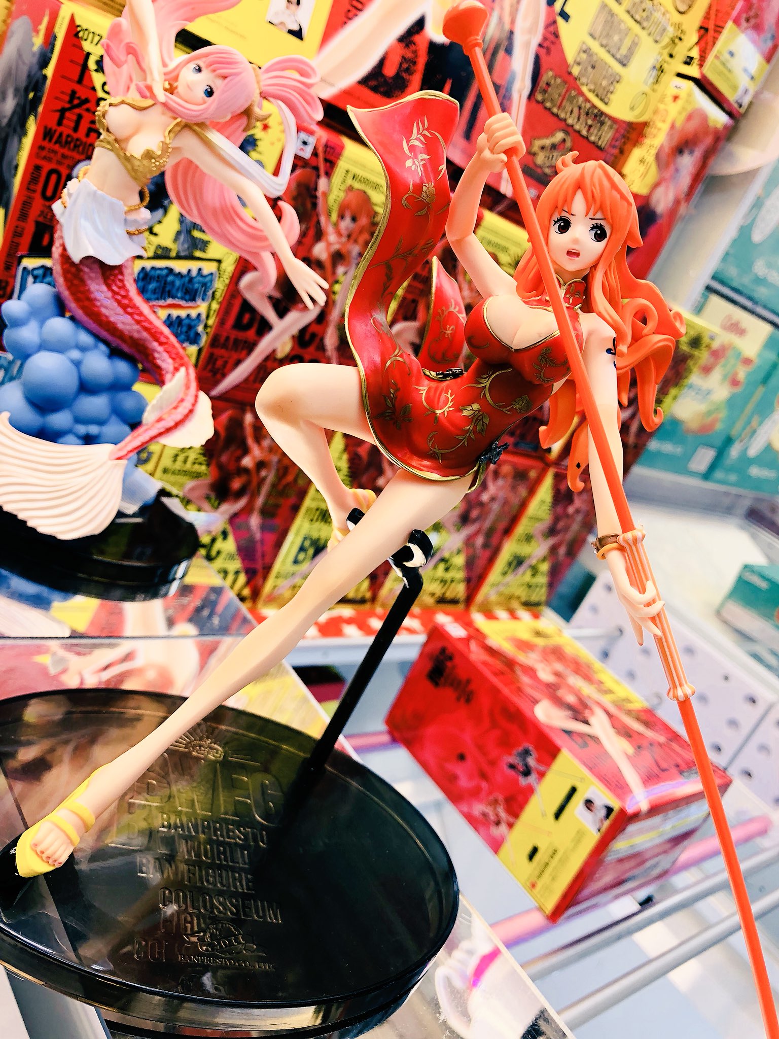 Nami ของแท้ JP แมวทอง - Banpresto World Figure Colosseum [โมเดลวันพีช]