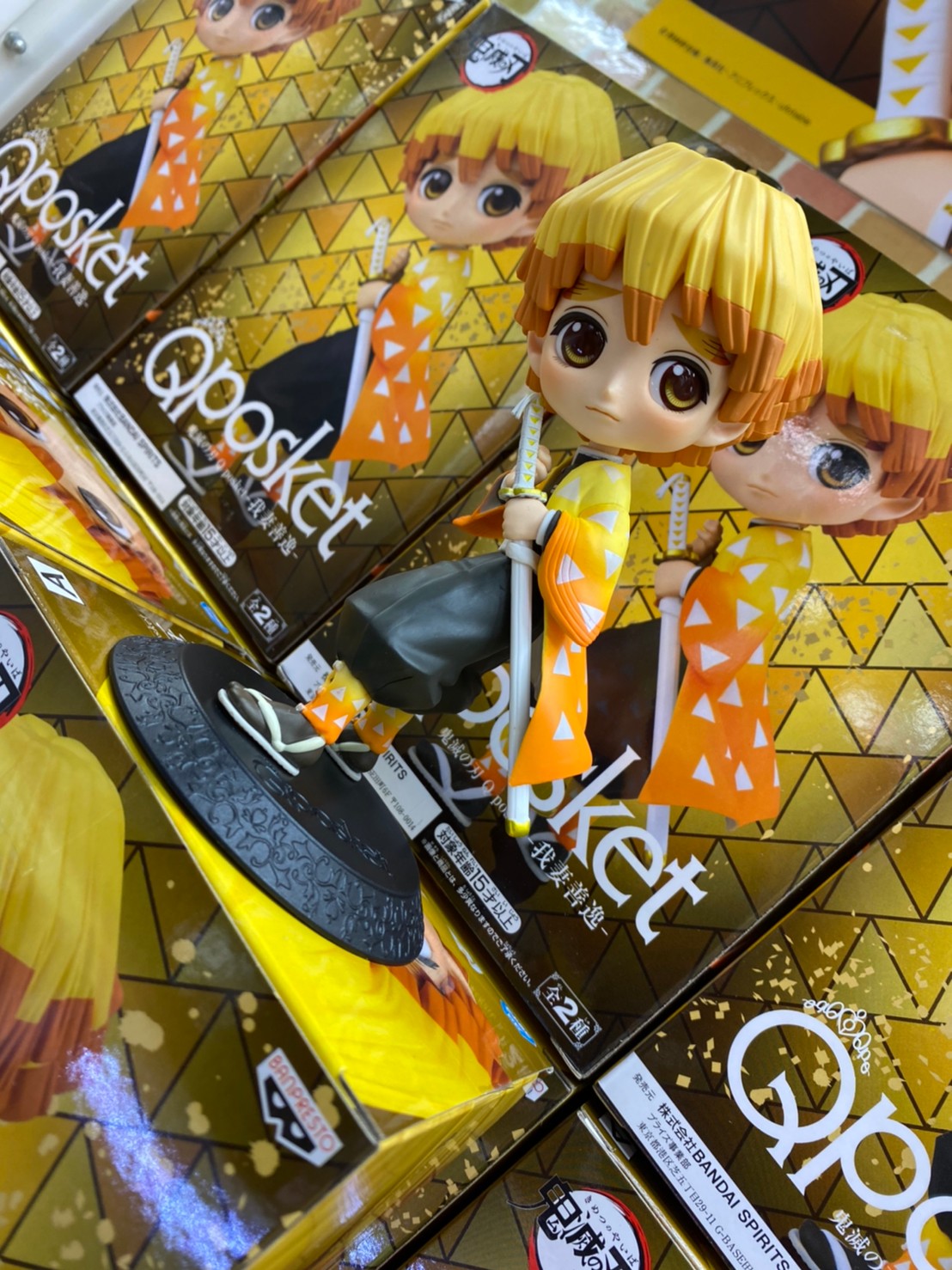 Zenitsu ของแท้ JP - Q Posket Banpresto [โมเดล Demon Slayer]