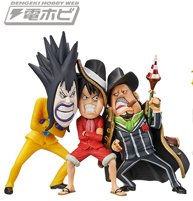 Gangster Set ของแท้ JP แมวทอง - WCF Banpresto [โมเดลวันพีช] (3 ตัว)