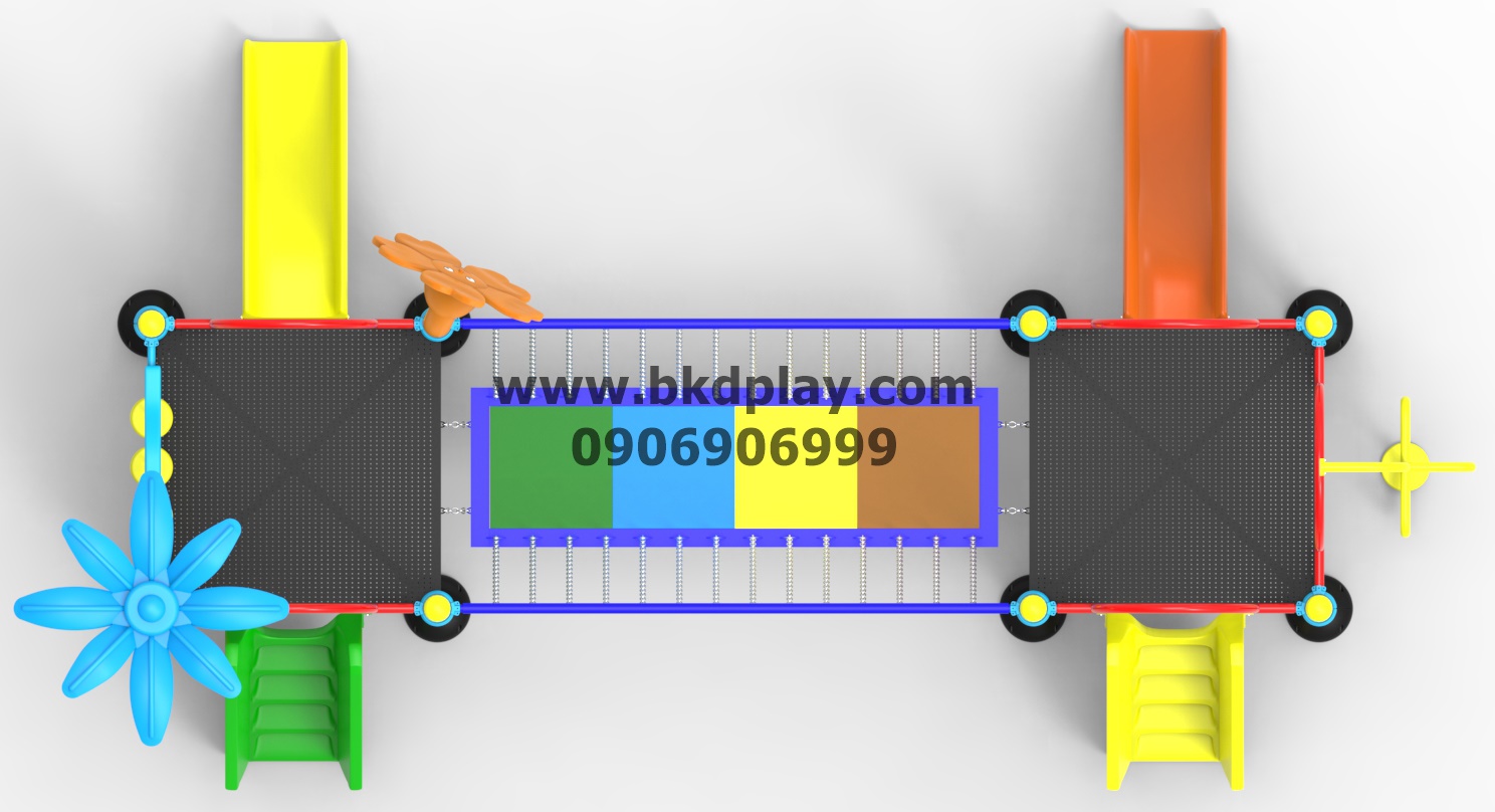 ชุดหอสะพานโซ่แขวนสไลด์70 เครื่องเล่นสนาม กลางแจ้ง เหล็ก, สไลเดอร์,ของเล่น สั่งทำ 10-20 วัน ขนาด 300x490x250 ซม.