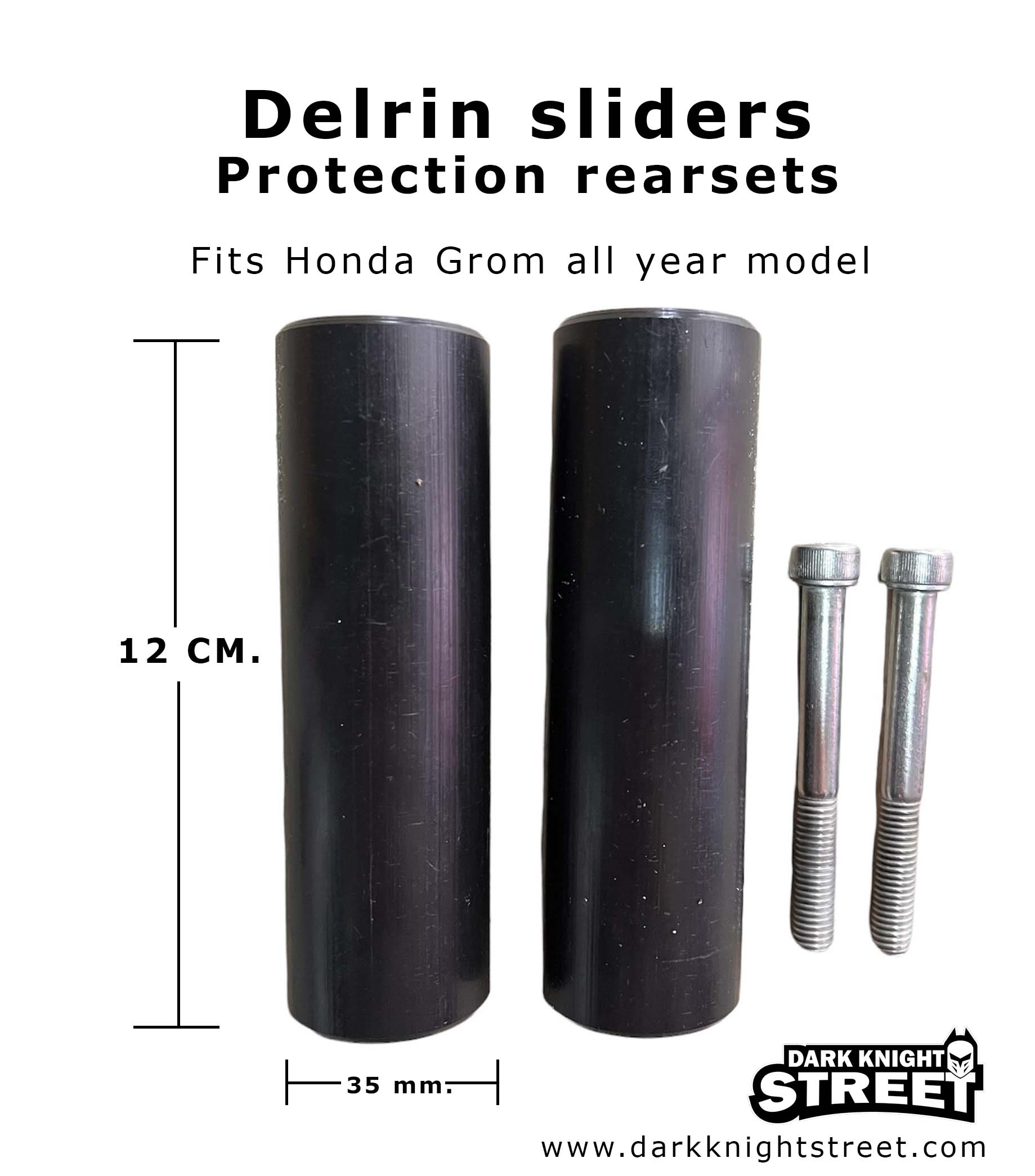 Delrin slider set for Honda Grom all year