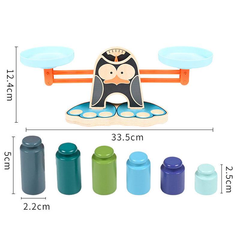 ตาชั่งเพนกวิน, ของเล่นไม้ ,ตาชั่ง , ชั่งน้ำหนัก,ของเล่นเสริมทักษะการเรียนรู้, ของเล่นเสริมพัฒนาการเด็กอนุบาล, สื่อการสอนปฐมวัย, พร้อมส่ง