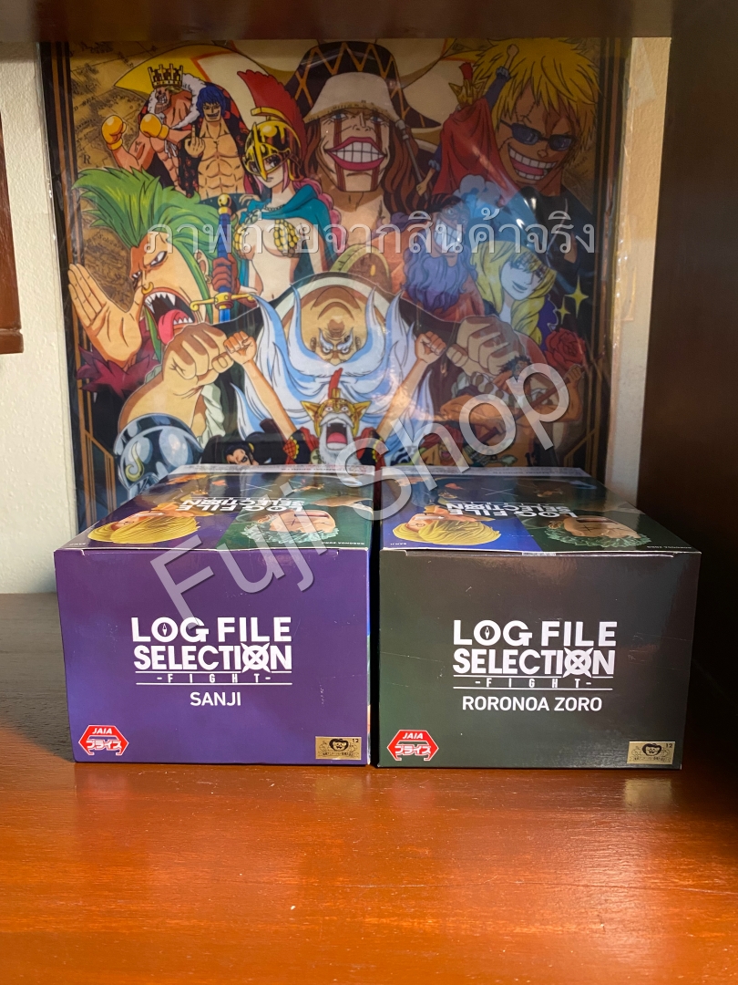 Zoro & Sanji ของแท้ JP แมวทอง - Log File Selection Banpresto [โมเดลวันพีช] (2 ตัว)