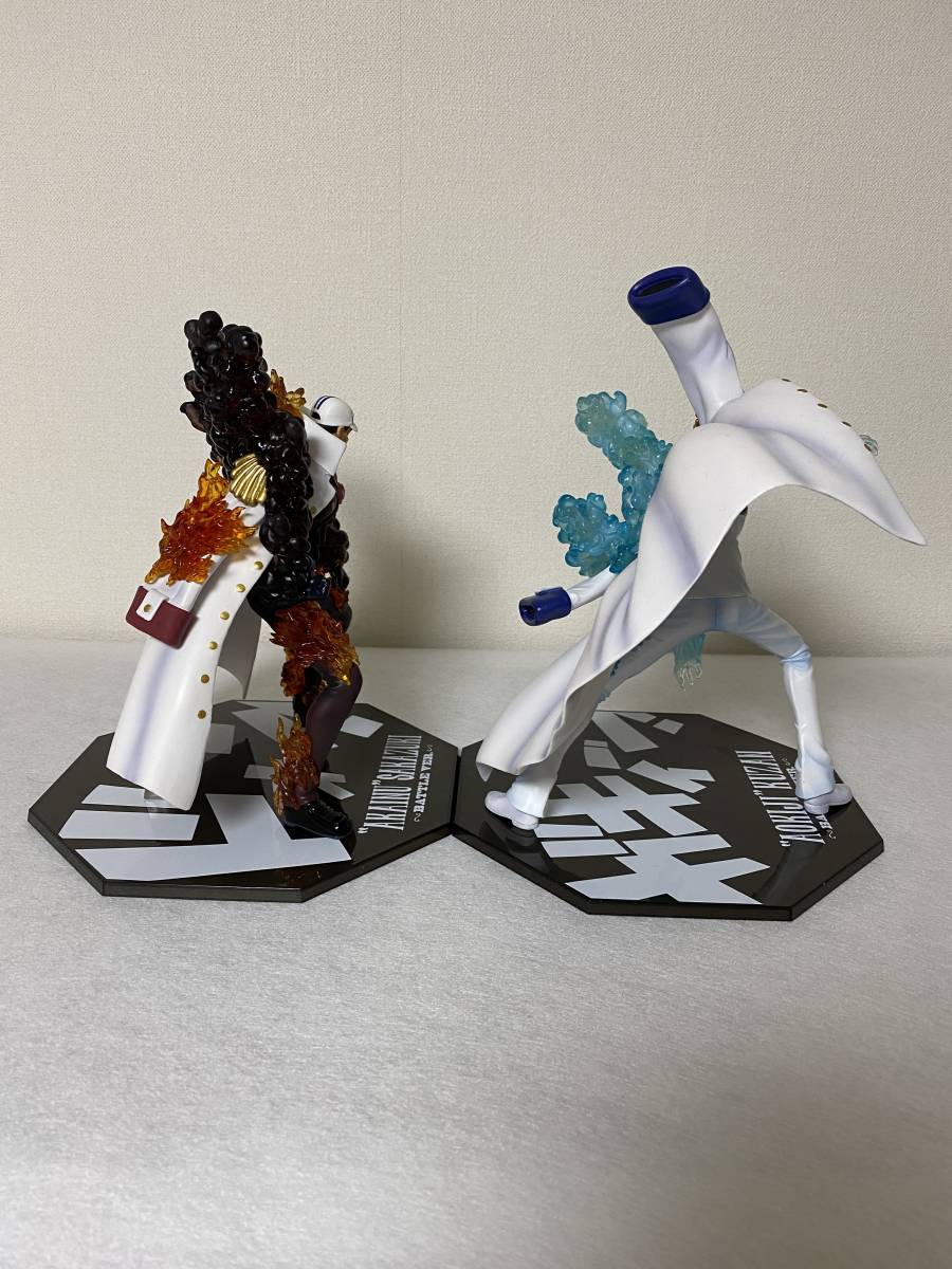 Akainu VS Aokiji ของแท้ JP แมวทอง - Figuarts Zero Bandai [โมเดลวันพีช] (2 ตัว)