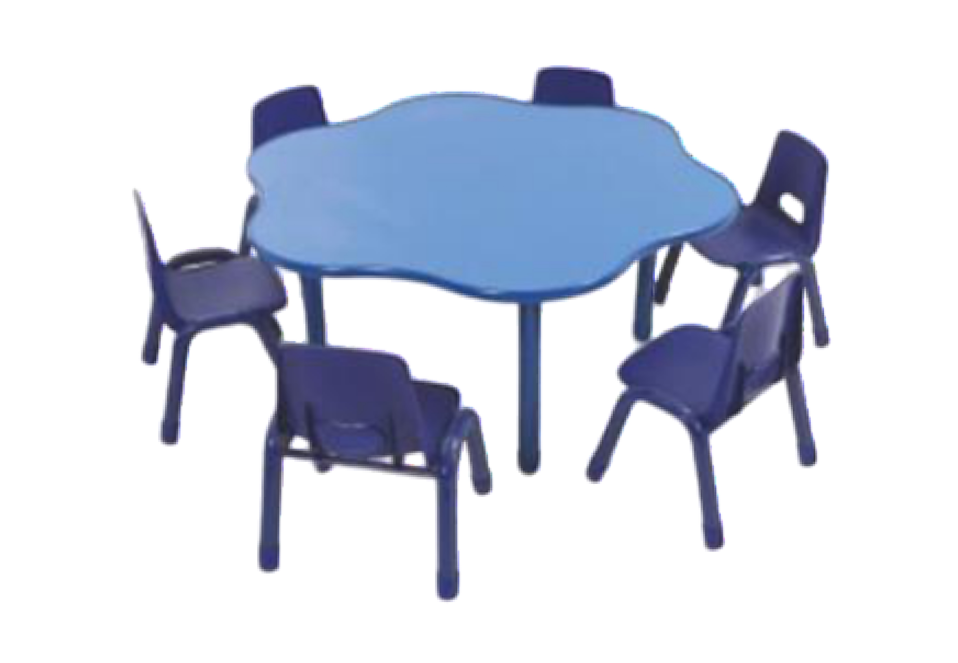 ชุดโต๊ะดอกไม้หรรษา พร้อมเก้าอี้ 6 ที่นั่ง โต๊ะเก้าอี้นักเรียน,โต๊ะเด็ก,เก้าอี้เด็ก,อนุบาล-ประถม,โต๊ะกิจกรรม,โต๊ะพลาสติกขาเหล็ก,โต๊ะเขียนหนังสือเด็ก สั่งนำเข้า ขนาดเส้นทะแยงมุม 120 ซม. ขนาดความสูงโต๊ะ 37-60 ซม.