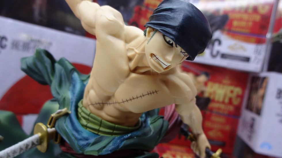 Zoro ของแท้ JP แมวทอง - Banpresto World Figure Colosseum [โมเดลวันพีช]