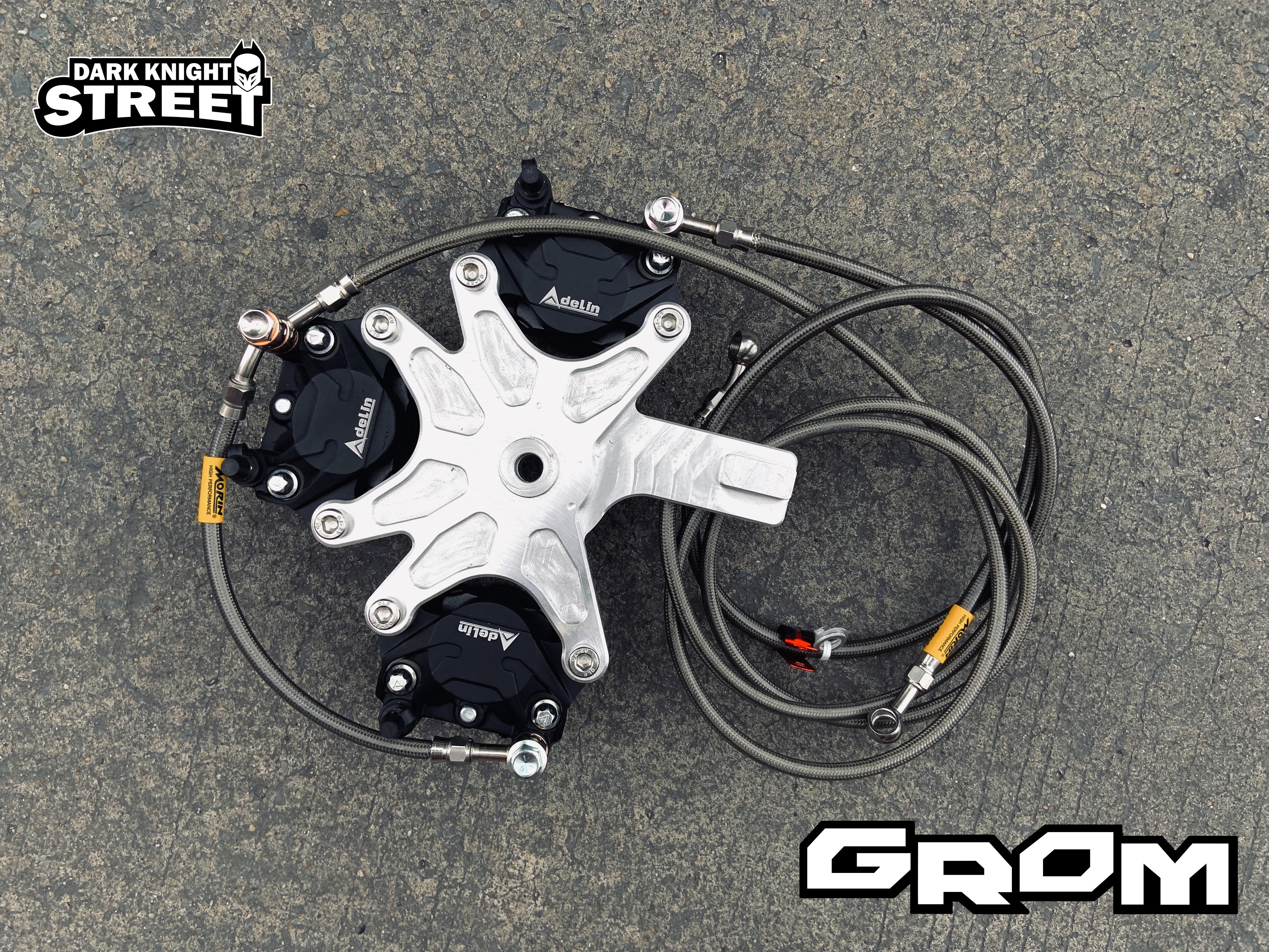 Grom/MSX For Triple calipers bracket come with 3 Adelin calipers
