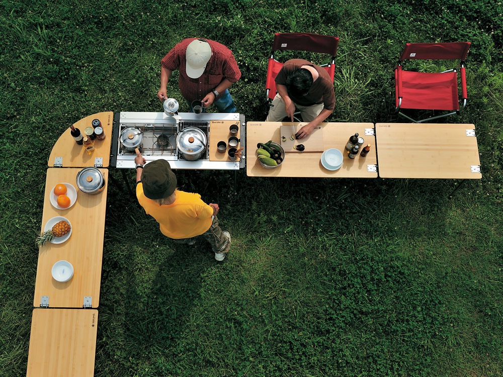 SnowPeak IGT Multi Function Table Long Bamboo Top (TR) CK-117TR