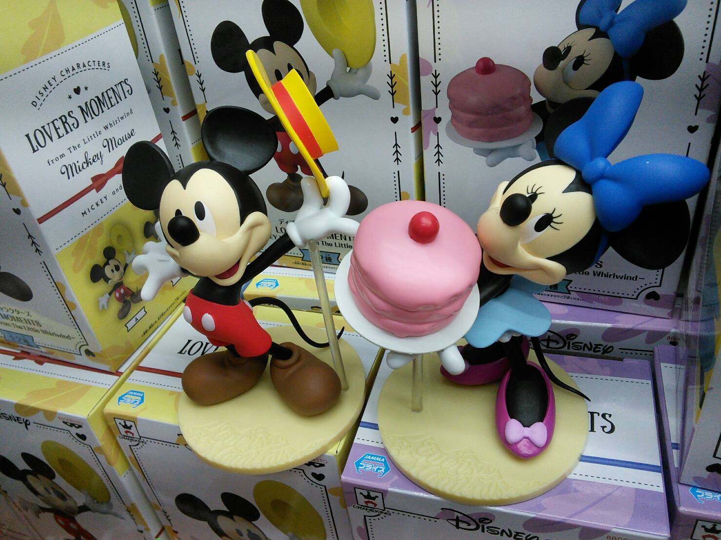Mickey & Minnie Mouse The Little Whirlwind ของแท้ JP - Lovers Moments Banpresto [โมเดล Disney] (2 ตัว)