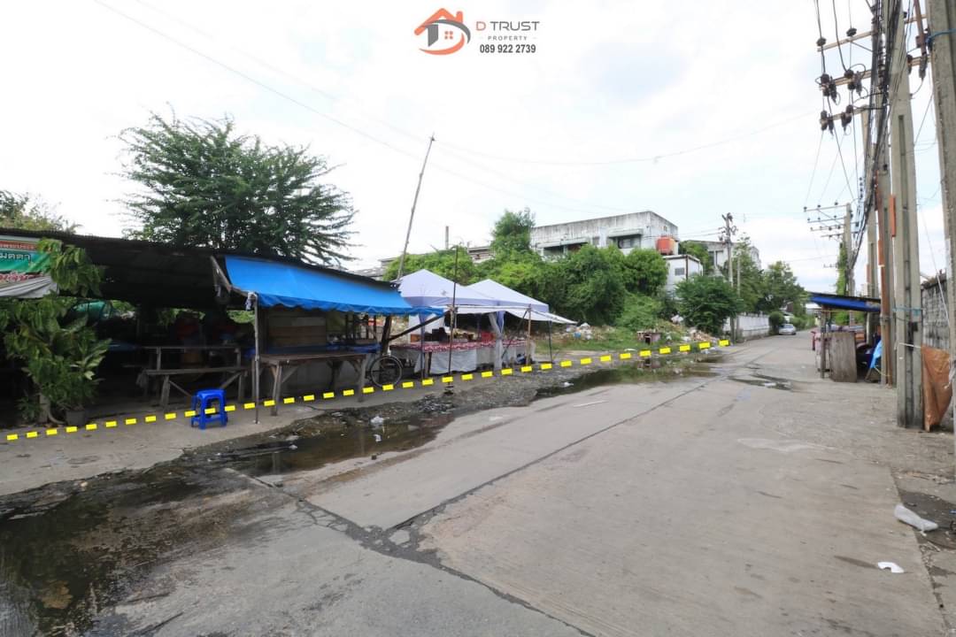 ขายที่ดิน เนื้อที่ 4-3-8 ไร่ เหมาะทำโรงงาน โกดัง ผังเมืองสีม่วง ใกล้ถนนสุขสวัสดิ์ ถนนหน้าที่ดินกว้าง รถใหญ่ เข้า ออก สะดวก