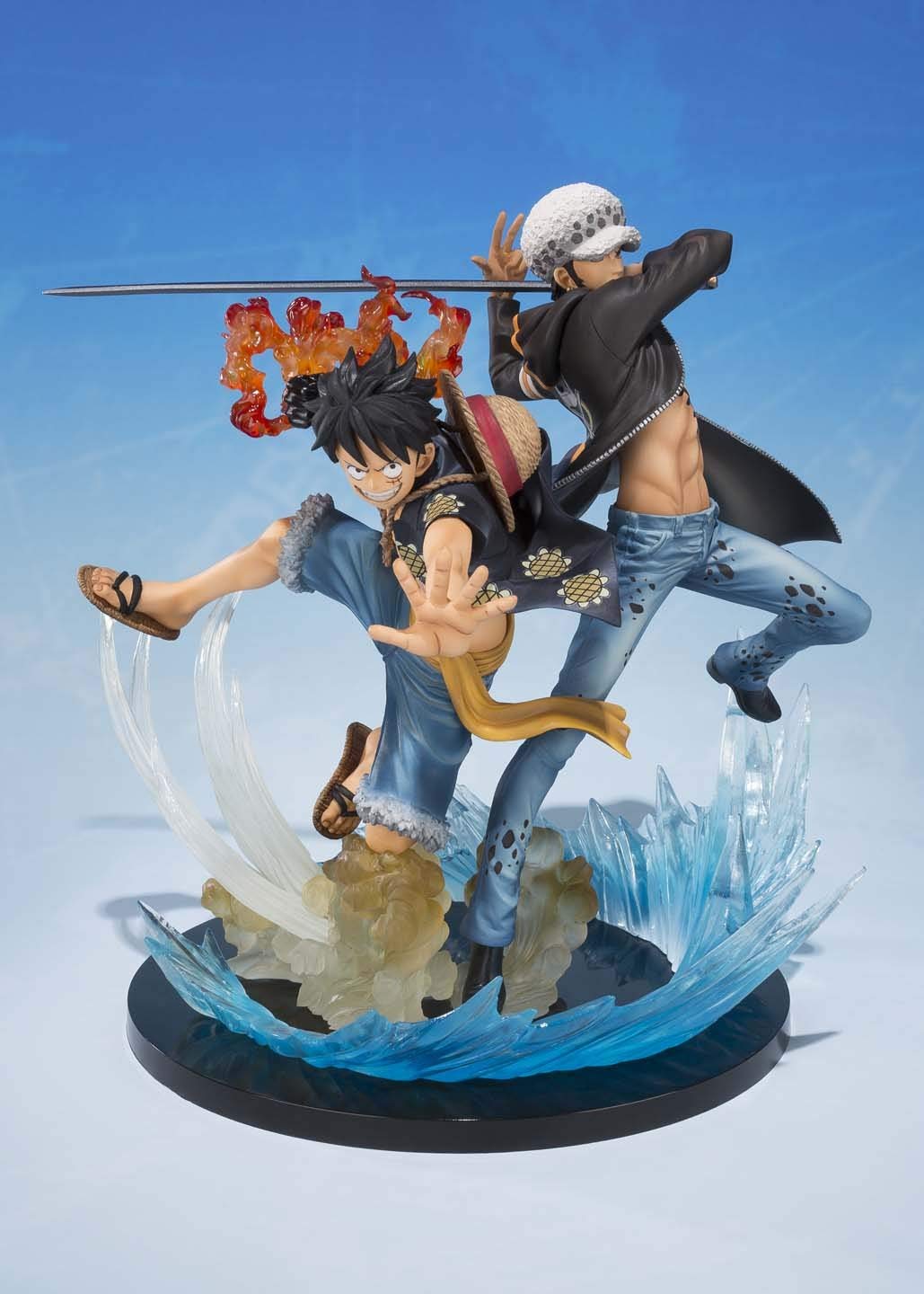 Luffy & Law ของแท้ JP แมวทอง - Figuarts Zero Bandai [โมเดลวันพีช] (2 ตัว)
