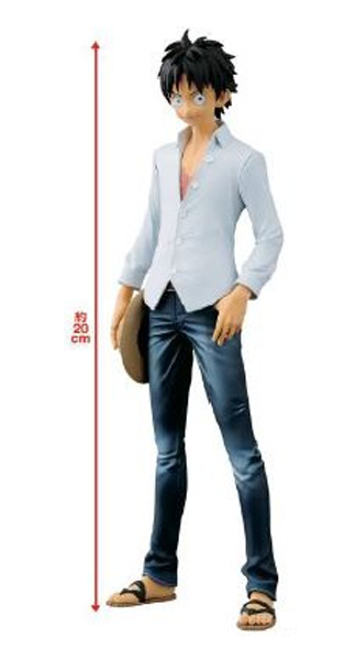 Luffy ของแท้ JP แมวทอง - Jeans Freak The Last World Banpresto [โมเดลวันพีช]