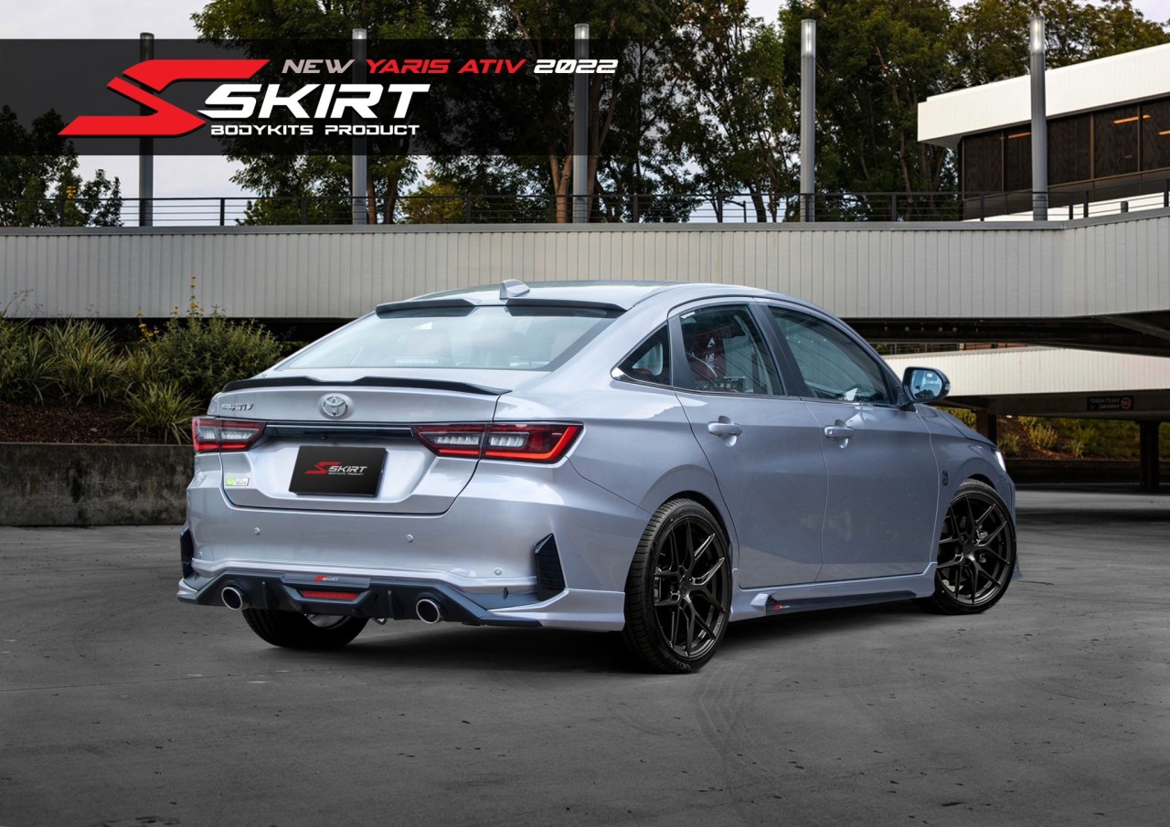 S-Skirt VS Toyota Yaris Ativ 4D 2022-On [แต่งแบบนี้พี่เค้าให้มาสุดคุ้ม!]
