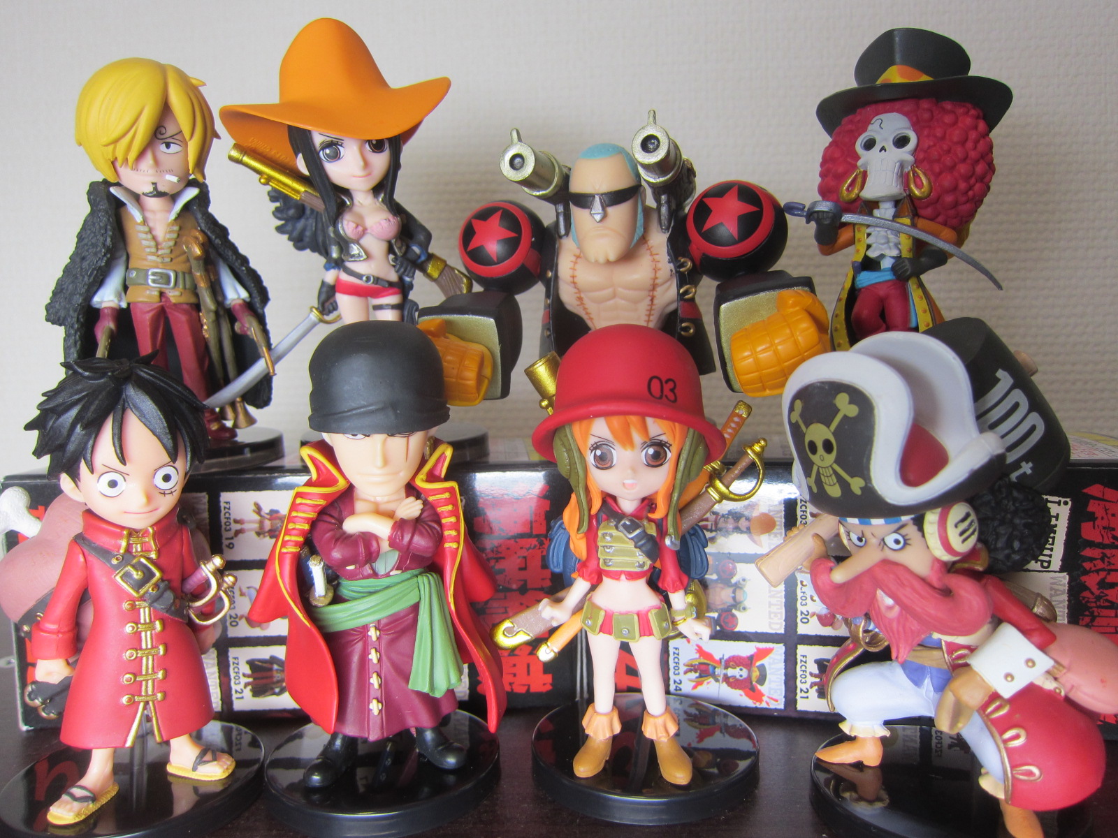 Straw Hat Pirates Film Z Set ของแท้ JP แมวทอง - WCF Banpresto [โมเดลวันพีช] (9 ตัว)